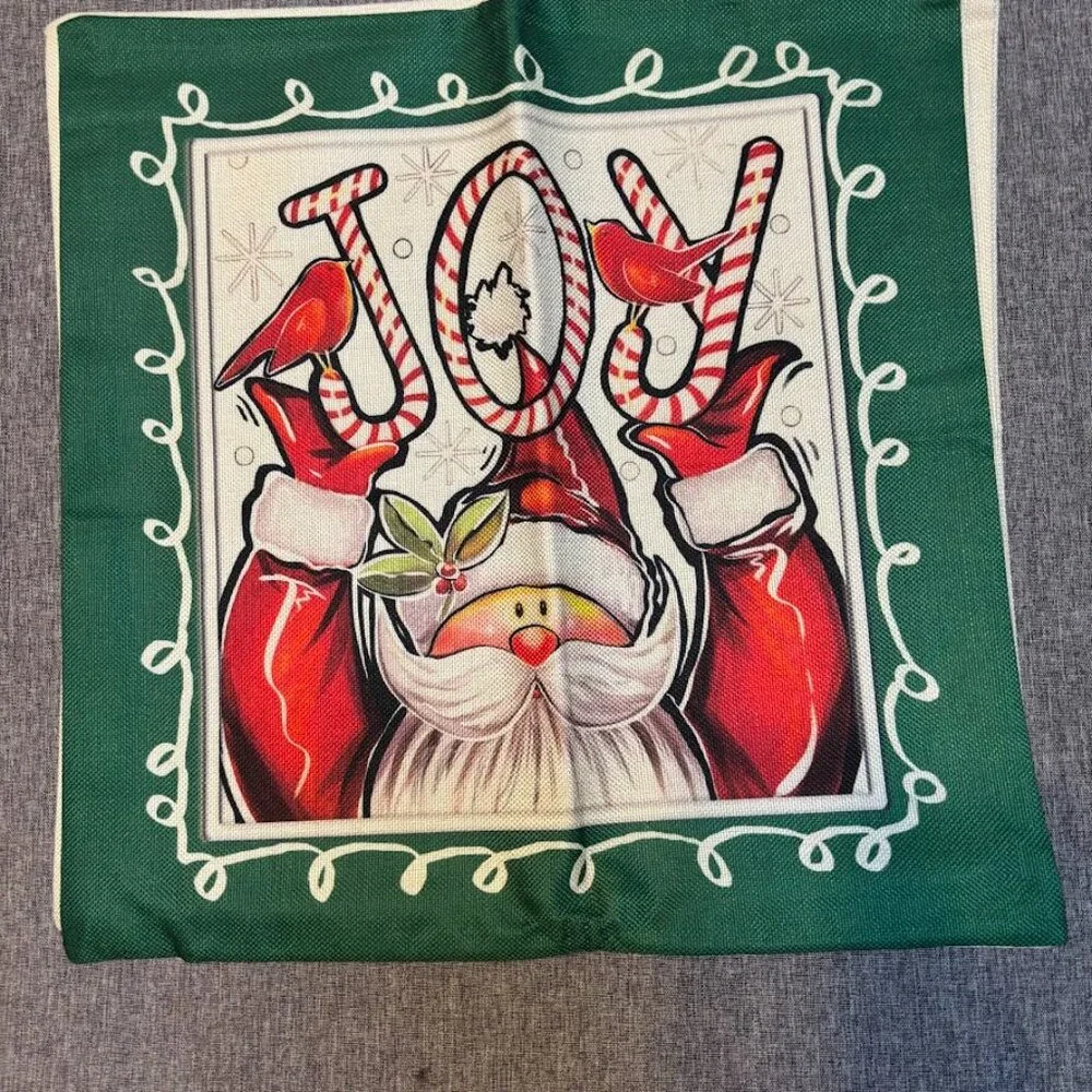 4 Whimsical Christmas Holiday Cushion Pillow Covers